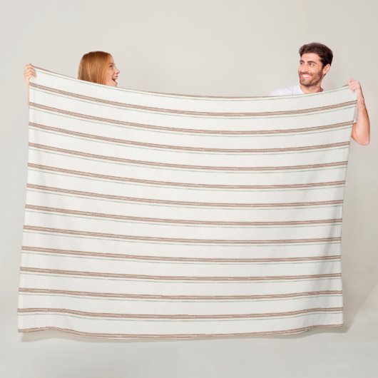 Braun Creme Streifen Geburtstag Fleecedecke (Beispiel)