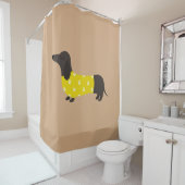Braun Dackel Duschvorhang (Beispiel)