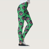 Braun Dackel Eyes Custom Leggings (Rechts)