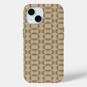 Braun dekoratives Dreiecksmuster Case-Mate iPhone Hülle