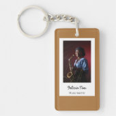 Braun des benutzerdefinierten Fotos Schlüsselanhänger (Vorderseite)