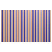 Braun, Dunkelblau und Beige Linierte Muster Stoff (Fat Quarter (45,7 x 55,9 cm))