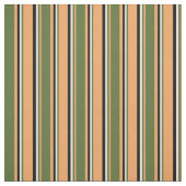 braun, dunkelolig grün, hellgelb und schwarz stoff (Muster)