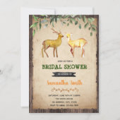 Braun-Dusche für die Hirschjagd Einladung (Vorderseite)
