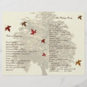 Braun-Eichenbaum-Hochzeitsprogramm (Rückseite)