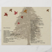 Braun-Eichenbaum-Hochzeitsprogramm (Rückseite)