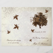 Braun-Eichenbaum-Hochzeitsprogramm (Vorderseite)