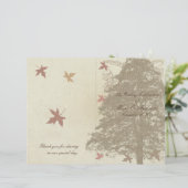 Braun-Eichenbaum-Hochzeitsprogramm (Stehend Vorderseite)
