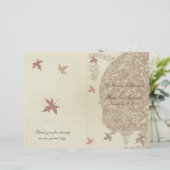 Braun-Eichenbaum-Hochzeitsprogramm (Stehend Vorderseite)