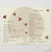 Braun-Eichenbaum-Hochzeitsprogramm (Rückseite)