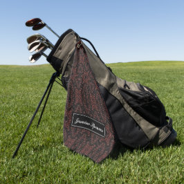 Braun einzigartiges Schlangenhautmuster Golfhandtuch