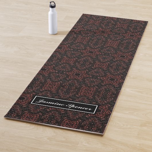Braun einzigartiges Schlangenhautmuster Yogamatte (Beispiel)