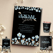 Braun Elegantes blaues Wasser Brautparty Geschenkanhänger