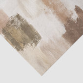 Braun Elfenbein Beige Creme Abstract Seidenpapier (Ausschnitt)