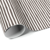 Braun & Elfenbein schiefe Streifen Geschenkpapier (Rolleneckpunkt)