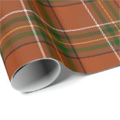 Braun-Erdbraunes Karomuster  Geschenkpapier (Rolleneckpunkt)