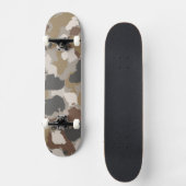 Braun-Erde-Töne-Militär-Tarnung Skateboard (Vorderseite)