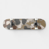 Braun-Erde-Töne-Militär-Tarnung Skateboard (Horizontal)