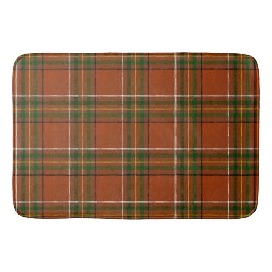 Braun-Erden-Tartan Badematte (Vorderseite)
