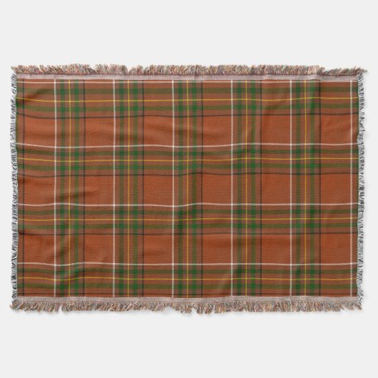 Braun-Erden-Tartan  Decke (Vorderseite)