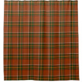 Braun-Erden-Tartan  Duschvorhang (Vorderseite)