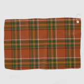 Braun-Erden-Tartan  Golfhandtuch (Horizontal)
