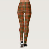 Braun-Erden-Tartan  Leggings (Rückseite)