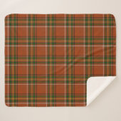 Braun-Erden-Tartan  Sherpadecke (Vorderseite (Horizontal))