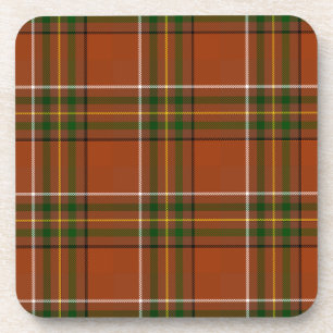 Braun Erdige Karo Tartan Getränkeuntersetzer