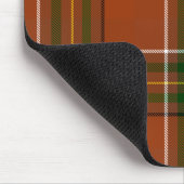 Braun Erdige Karo Tartan  Mousepad (Ecke)