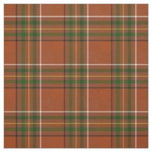 Braun-erdige Karo-Tartan  Stoff