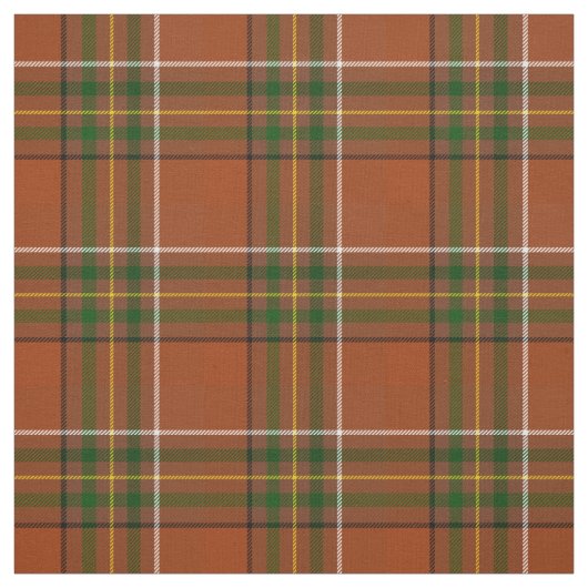 Braun-erdige Karo-Tartan  Stoff (Muster)