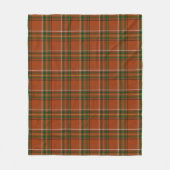 Braun-erdige Plaid-Tartan  Fleecedecke (Vorderseite)