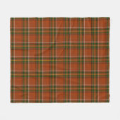 Braun-erdige Plaid-Tartan  Fleecedecke (Vorderseite (Horizontal))