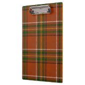 Braun-erdige Plaid-Tartan  Klemmbrett (Links)