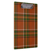 Braun-erdige Plaid-Tartan  Klemmbrett (Rechts)