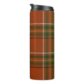Braun-erdige Plaid-Tartan  Thermosbecher (Nach rechts gedreht)