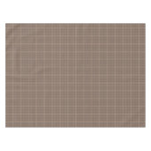 Braun Erdton Fensterpaneel Karo  Tischdecke (Vorderseite (Horizontal))
