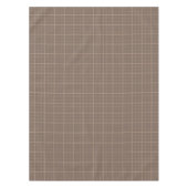 Braun Erdton Fensterpaneel Karo  Tischdecke (Vorderseite)