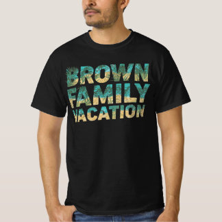 Braun Familienurlaub Individuelle Reisekulisse T-Shirt