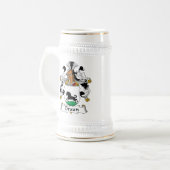 Braun Familienwappen Bierglas (Vorderseite Links)
