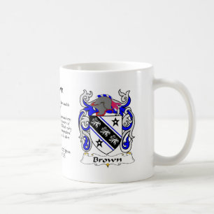 Braun Familienwappen Tasse