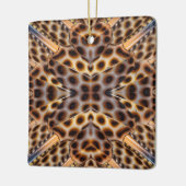 Braun-Fasant-Federkalieidoskop Keramikornament (Links)