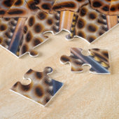 Braun-Fasant-Federkalieidoskop Puzzle (Seite)