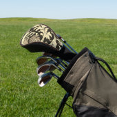 Braun Fleur Antique Muster Golf Headcover (In SItu)