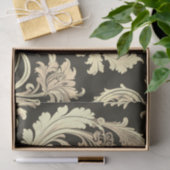 Braun Fleur Antique Muster Seidenpapier (Geschenk)