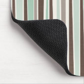 Braun-florale individuell anpassbare Monogram-Maus Mousepad (Ecke)