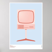Braun FS 80 Television Set - Dieter Rams Poster (Vorne)