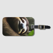 Braun Fuzzy Sloth, Gepäckmarke Gepäckanhänger (Vorderseite (Horizontal))