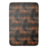 Braun gebogenes Glas mit schimmernder Melasse wied Badematte (Vorderseite Vertikal)